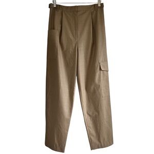 Tibi wool blend pleated high waist cargo dress pants size 6 like new condition